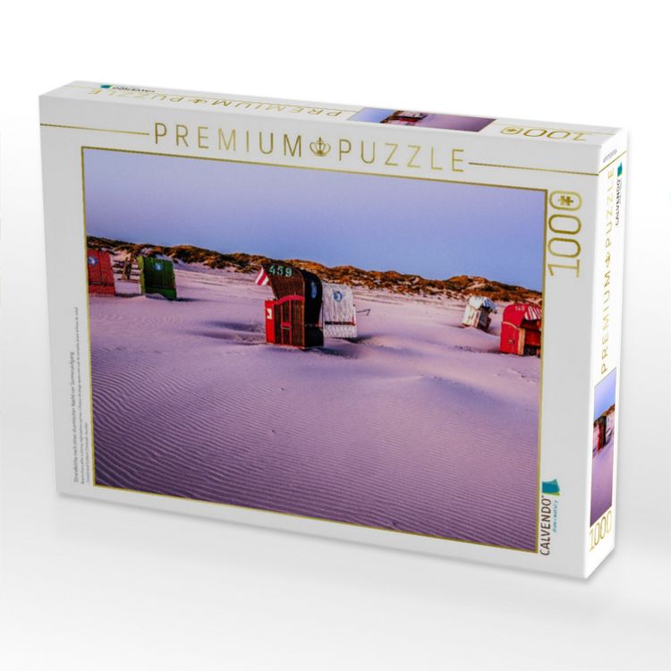 Produktbild: CALVENDO Puzzle Strandk&ouml;rbe nach einer st&uuml;rmischer Nacht vor Sonnenaufgang | 1000 Teile Lege-Gr&ouml;&szlig;e 64x48cm Foto-Puzzle f&uuml;r gl&uuml;ckliche Stunden
