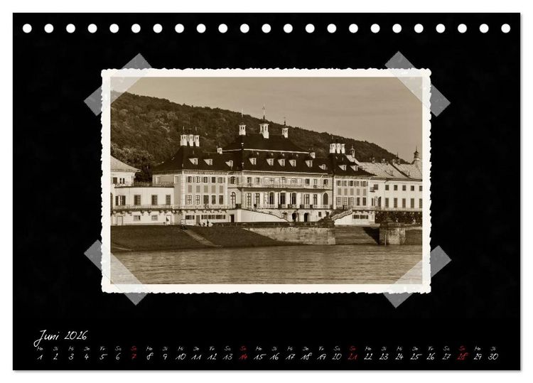 Produktbild: Dresden - Ein Kalender mit Fotografien wie aus einem alten Fotoalbum (Tischkalender 2026 DIN A5 quer), CALVENDO Monatskalender