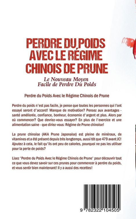 Produktbild: Perdre du Poids Avec le R&eacute;gime Chinois de Prune