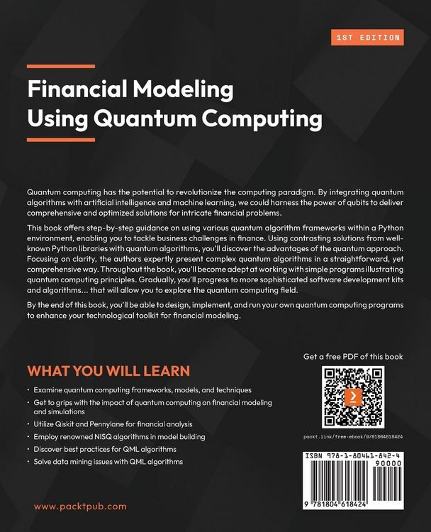Produktbild: Financial Modeling Using Quantum Computing