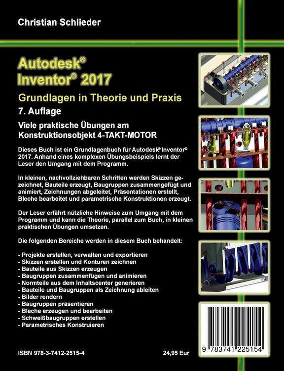 Produktbild: Autodesk Inventor 2017 - Grundlagen in Theorie und Praxis