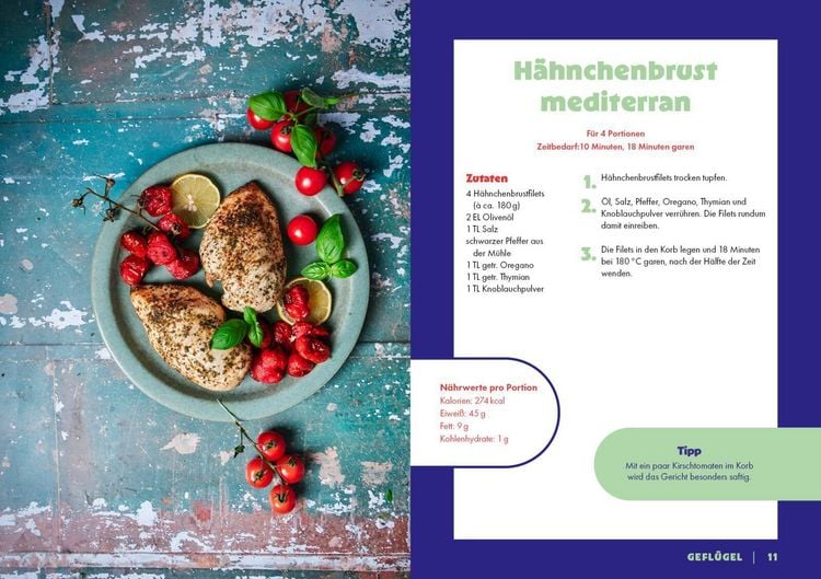 Produktbild: Das Airfryer-Kochbuch f&uuml;r M&auml;nner
