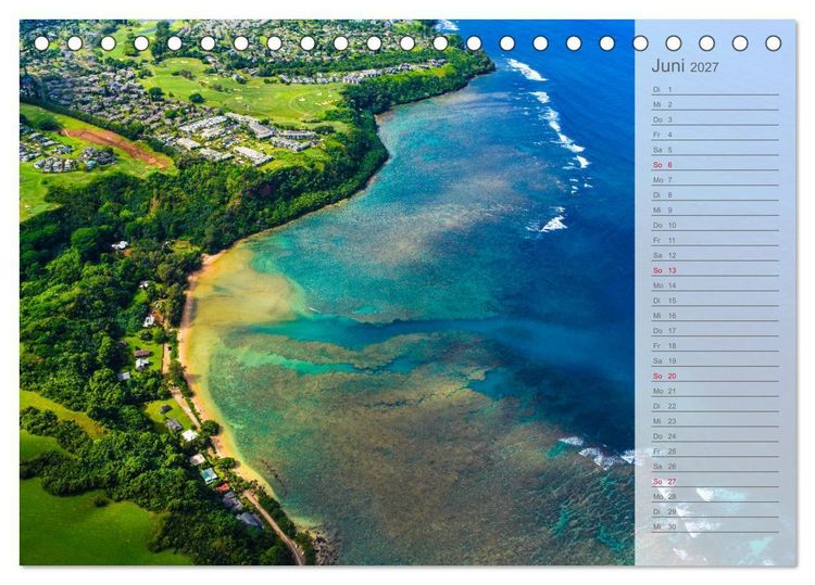 Produktbild: Malerisches Hawaii (Tischkalender 2027 DIN A5 quer), CALVENDO Monatskalender