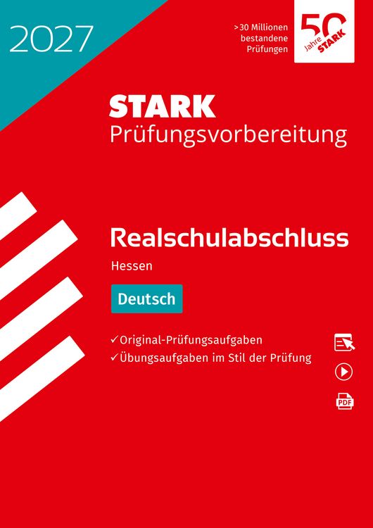 Produktbild: STARK Deutsch - Realschulabschluss 2027 Hessen - Pr&uuml;fungsvorbereitung