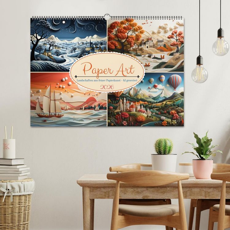 Produktbild: Paper Art (Wandkalender 2026 DIN A2 quer), CALVENDO Monatskalender