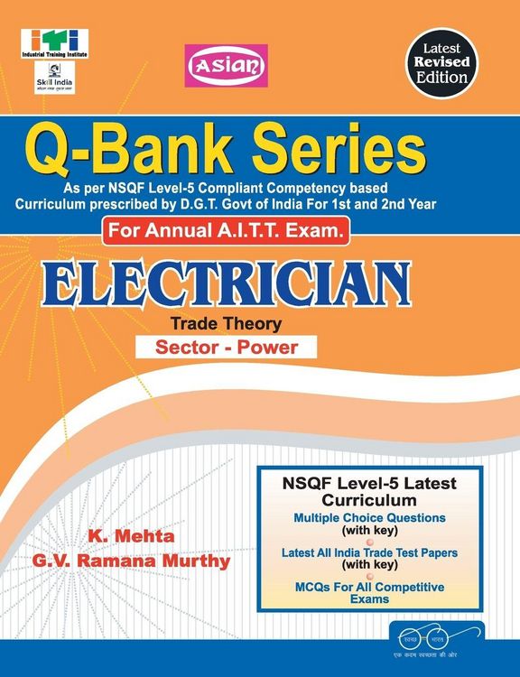 Produktbild: Up-Todate Q-Bank Electrician (Mcq Sol. Paper) (Nsqf - 5 Syll.) 1st & 2nd Yr.