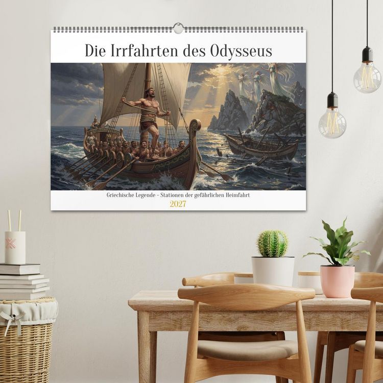 Produktbild: Die Irrfahrten des Odysseus (Wandkalender 2027 DIN A2 quer), CALVENDO Monatskalender