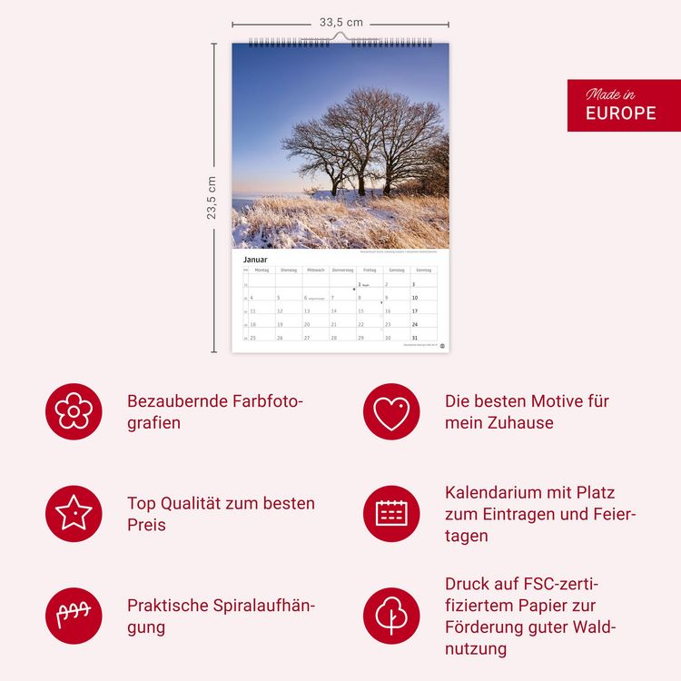 Produktbild: Deutschlands K&uuml;sten Kalender 2027