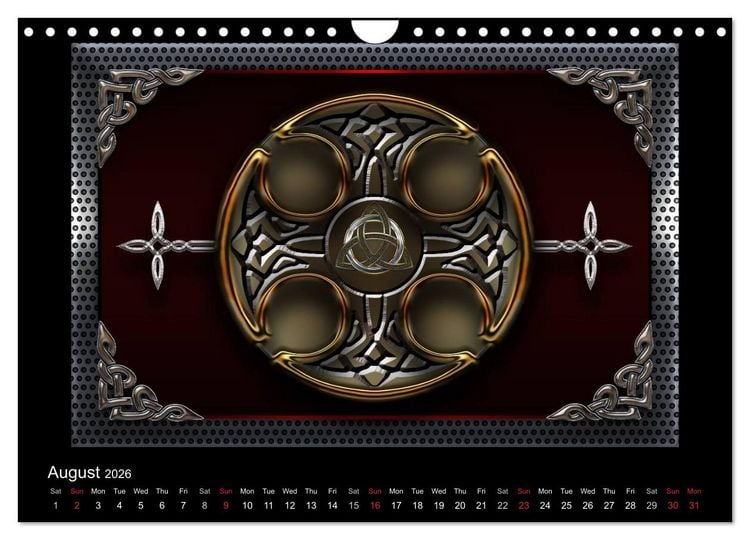 Produktbild: Celtic Symbols (Wall Calendar 2026 DIN A4 landscape), CALVENDO 12 Month Wall Calendar