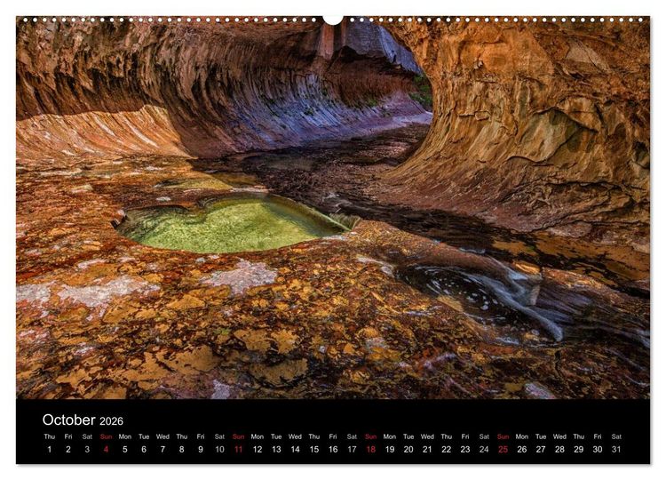 Produktbild: USA Nature Deluxe (High Quality Premium Wall Calendar 2026 DIN A2 landscape),CALVENDO 12 Month Wall Calendar