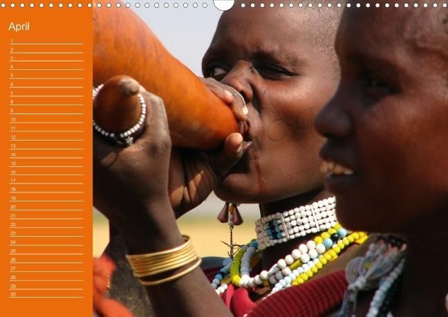 Produktbild: Faszination Afrika: Massai Geburtstagskalender (Wandkalender immerw&auml;hrend DIN A4 quer)
