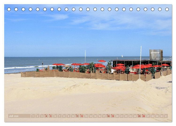 Produktbild: Le Touquet-Paris-Plage - Perle der franz&ouml;sischen Opalk&uuml;ste (Tischkalender 2026 DIN A5 quer), CALVENDO Monatskalender
