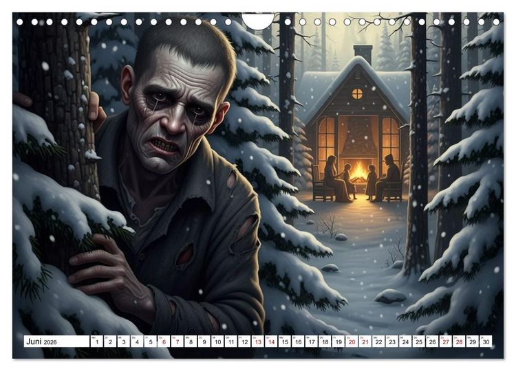 Produktbild: Victor Frankenstein und seine Sch&ouml;pfung (Wandkalender 2026 DIN A4 quer), CALVENDO Monatskalender