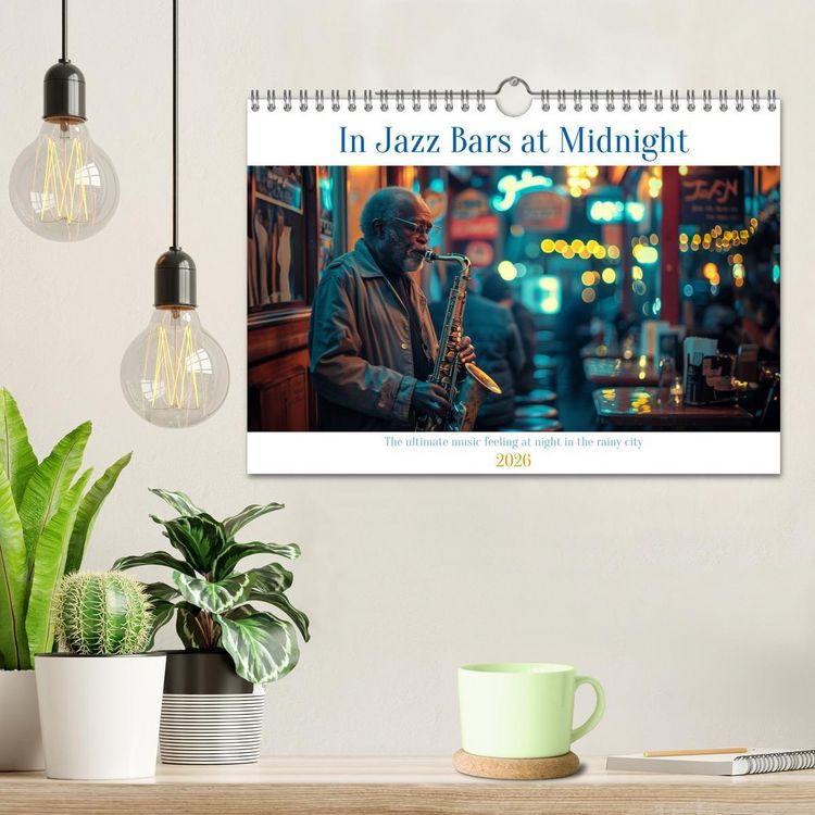 Produktbild: In Jazz Bars at Midnight (Wall Calendar 2026 DIN A4 landscape), CALVENDO 12 Month Wall Calendar