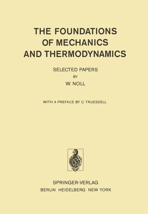 Produktbild: The Foundations of Mechanics and Thermodynamics