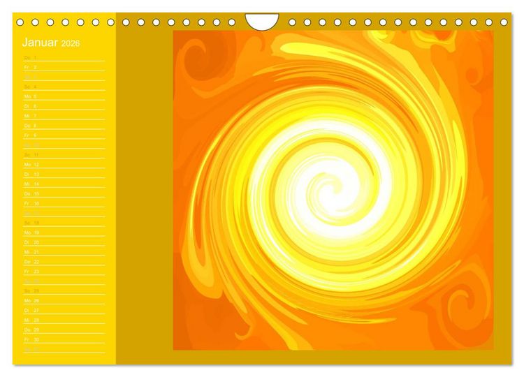 Produktbild: Energie-Spiralen 2026 (Wandkalender 2026 DIN A4 quer), CALVENDO Monatskalender