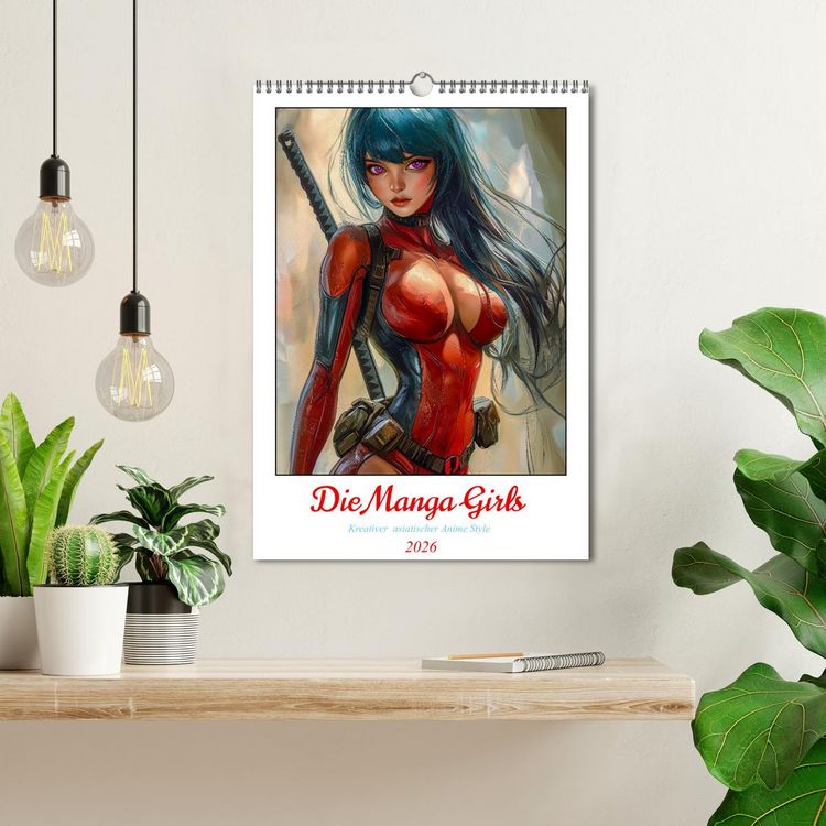 Produktbild: Die Manga Girls (Wandkalender 2026 DIN A3 hoch), CALVENDO Monatskalender