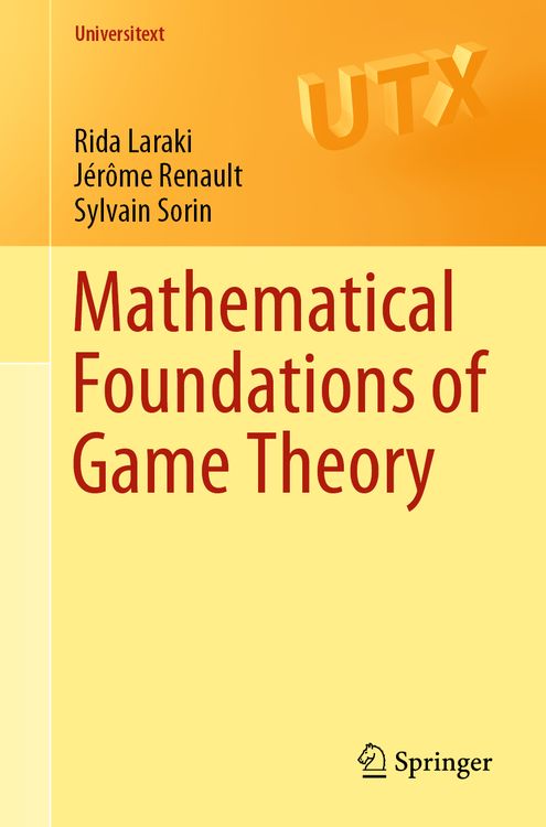 Produktbild: Mathematical Foundations of Game Theory