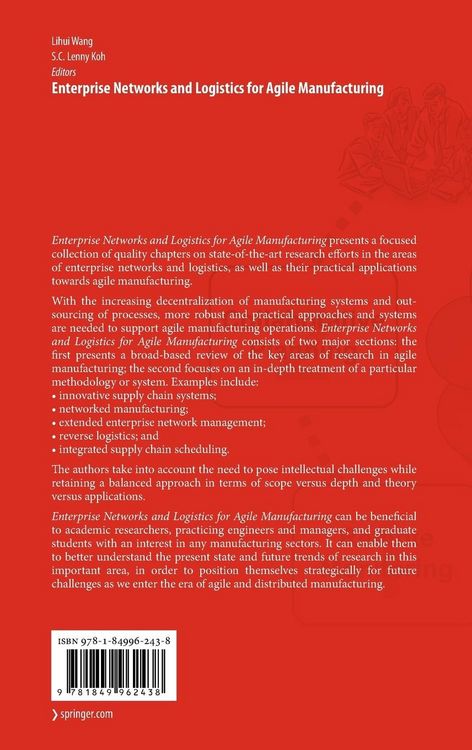 Produktbild: Enterprise Networks and Logistics for Agile Manufacturing