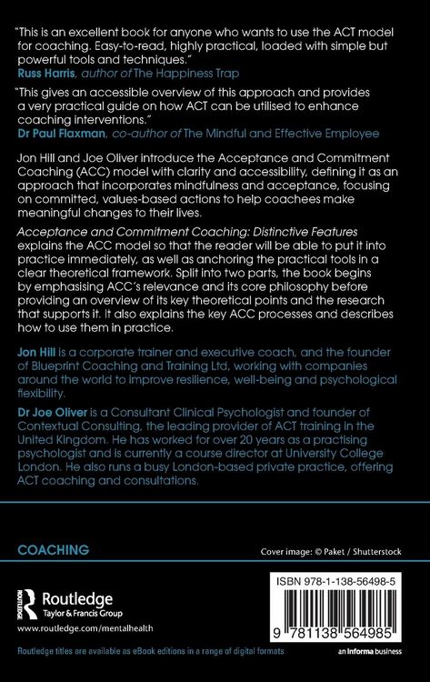 Produktbild: Acceptance and Commitment Coaching