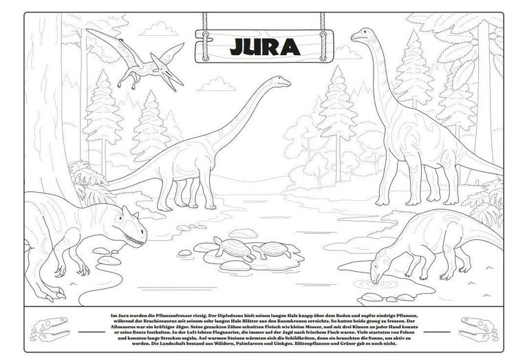 Produktbild: Mein extra gro&szlig;es Malbuch - Dinosaurier