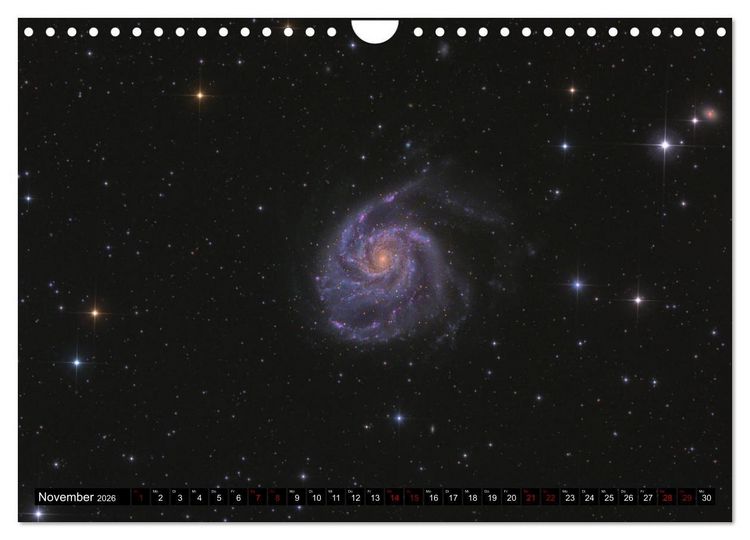 Produktbild: Galaxien im Universum (Wandkalender 2026 DIN A4 quer), CALVENDO Monatskalender