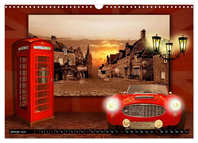 Produktbild: Oldtimer Romantik (Wandkalender 2026 DIN A3 quer), CALVENDO Monatskalender