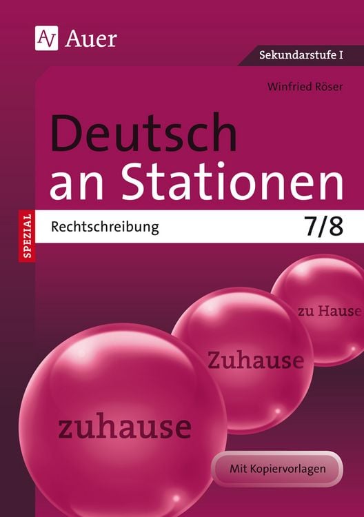 Produktbild: Deutsch an Stationen spezial Rechtschreibung 7-8