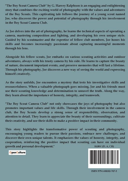 Produktbild: The Boy Scout Camera Club Or The Confession of a Photograph