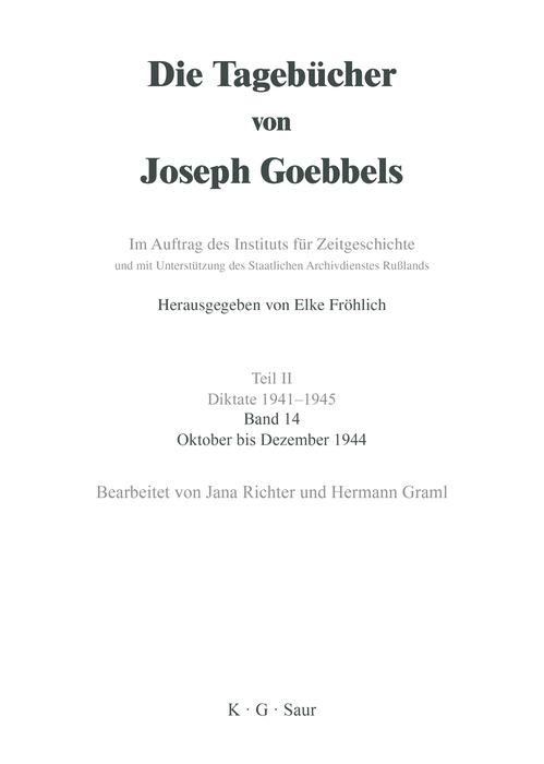 Produktbild: Oktober - Dezember 1944