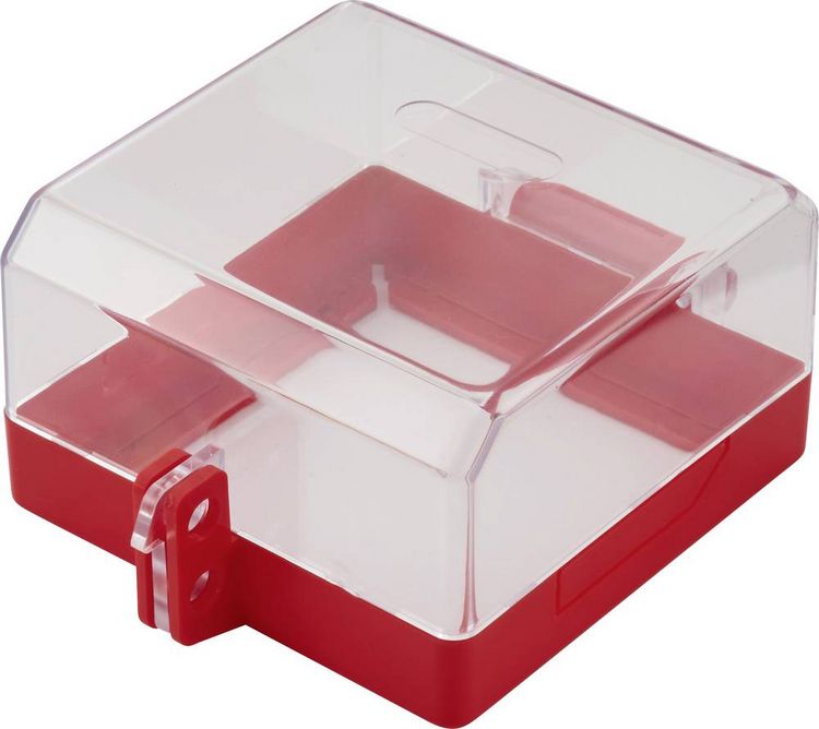 Produktbild: Sygonix SY-6872548 Abschlie&szlig;bare Schalterabdeckung 75x75mm 1St.