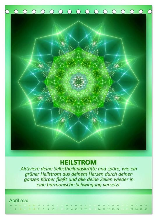 Produktbild: Light Energy Mandalas - Kalender - Vol. 1 (Tischkalender 2026 DIN A5 hoch), CALVENDO Monatskalender