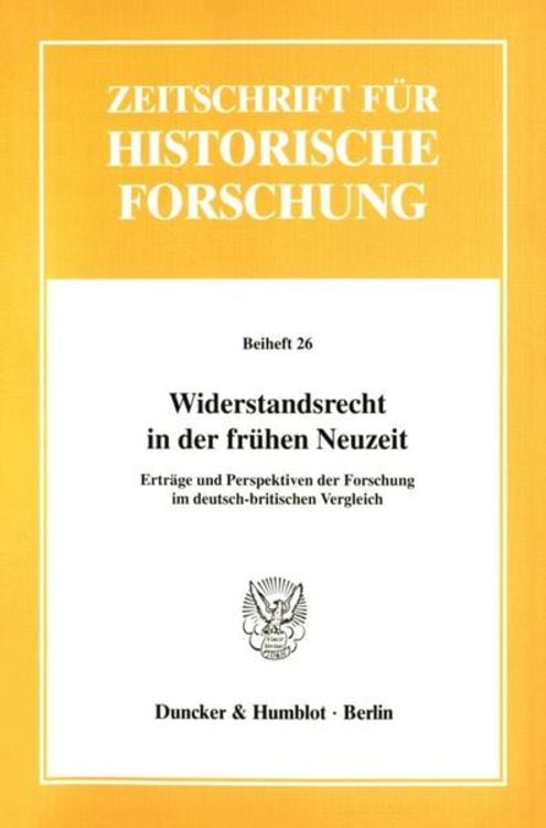 Bild vom Artikel Widerstandsrecht in der frühen Neuzeit. vom Autor Robert Friedeburg