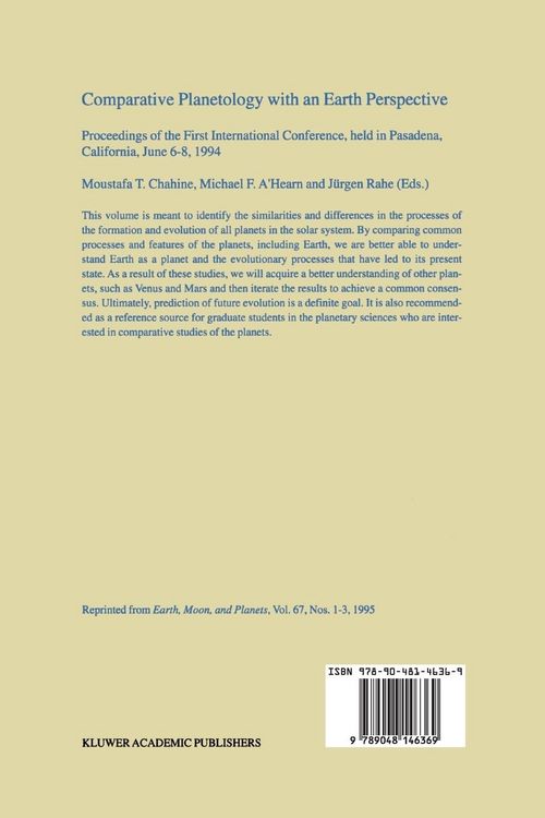 Produktbild: Comparative Planetology with an Earth Perspective