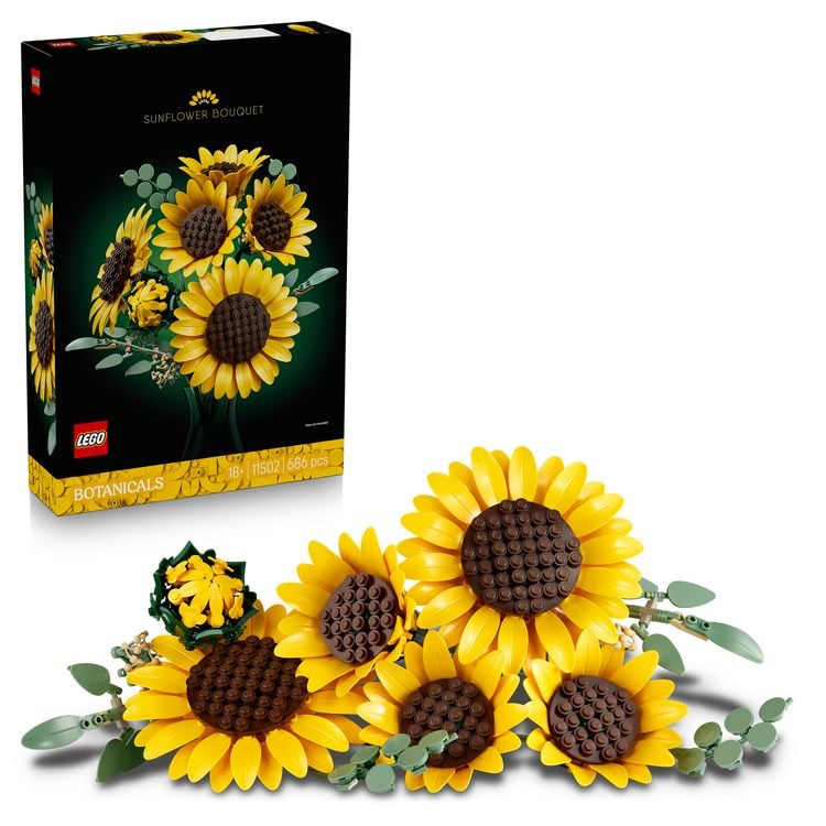 Produktbild: LEGO Botanicals 11502 Sonnenblumen, 3D Puzzle mit Kunstblume