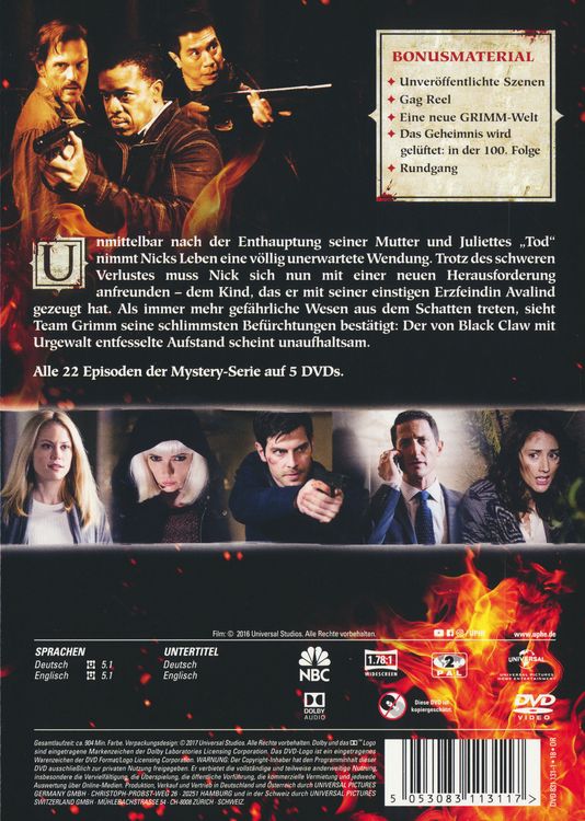 Produktbild: Grimm - Staffel 5 [5 DVDs]