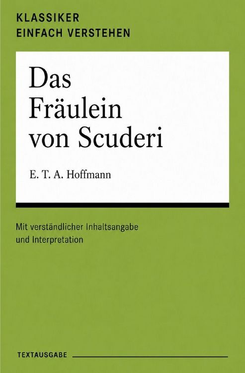 Produktbild: Klassiker einfach verstehen / Das Fr&auml;ulein von Scuderi