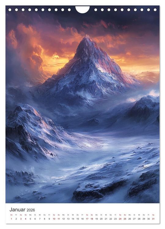 Produktbild: Midgard - Mythische Landschaften des Nordens (Wandkalender 2026 DIN A4 hoch), CALVENDO Monatskalender