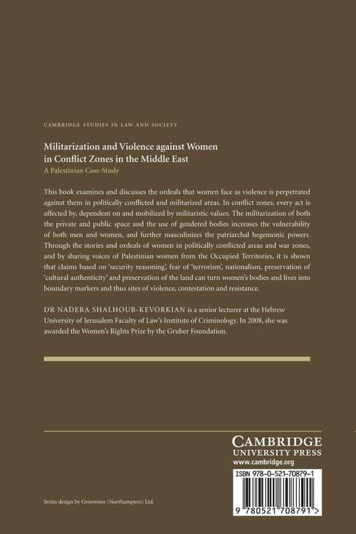 Produktbild: Militarization and Violence Against Women in Conflict Zones in the Middle East