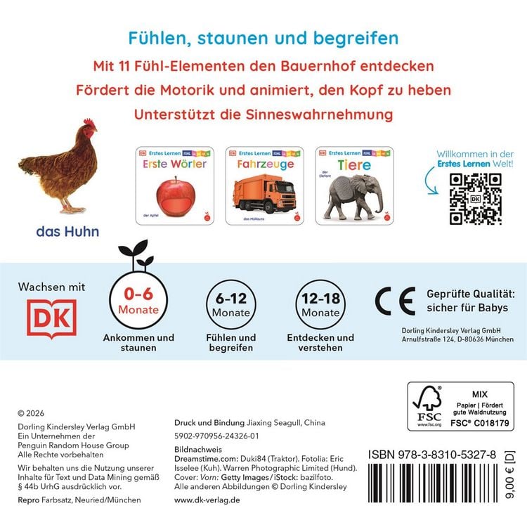 Produktbild: Erstes Lernen F&uuml;hl-Leporello. Bauernhof