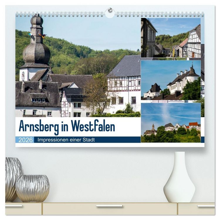 Produktbild: Arnsberg in Westfalen (hochwertiger Premium Wandkalender 2026 DIN A2 quer), Kunstdruck in Hochglanz