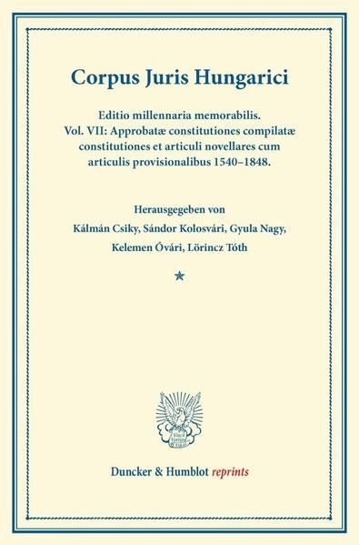 Produktbild: Corpus Juris Hungarici.