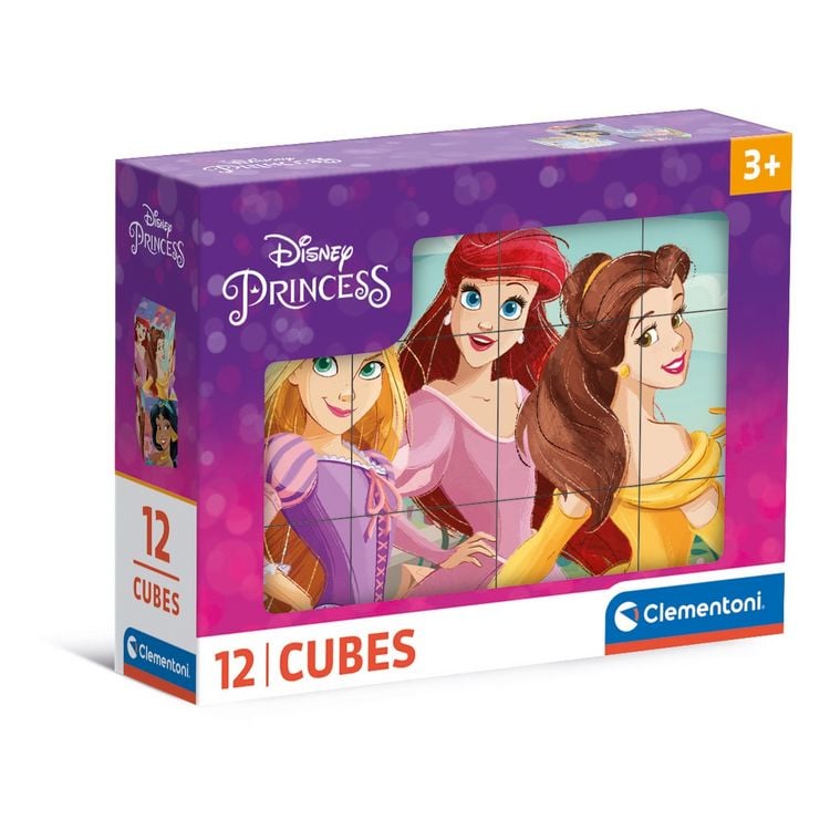 Produktbild: W&uuml;rfelpuzzle Disney Princess 12 Teile