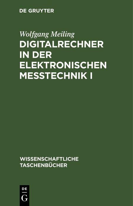 Produktbild: Digitalrechner in der elektronischen Me&szlig;technik I
