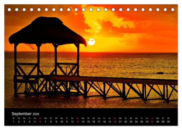 Produktbild: Mauritius - Moments (Tischkalender 2026 DIN A5 quer), CALVENDO Monatskalender