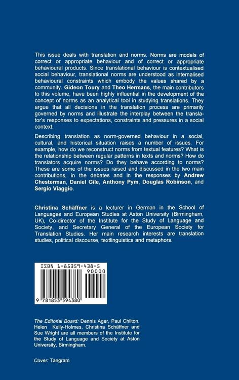 Produktbild: Translation and Norms