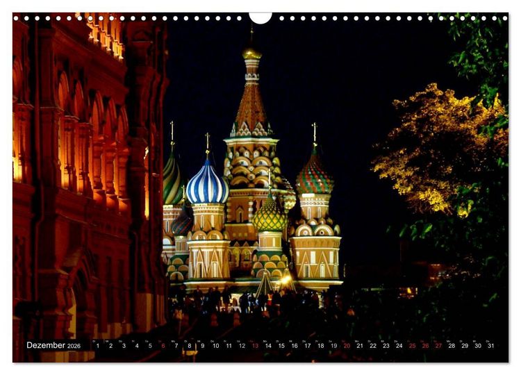 Produktbild: Weltmetropole Moskau (Wandkalender 2026 DIN A3 quer), CALVENDO Monatskalender