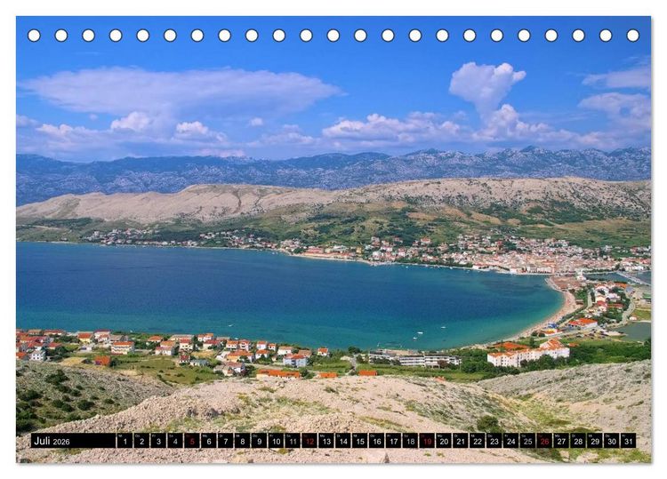 Produktbild: Kroatien (Tischkalender 2026 DIN A5 quer), CALVENDO Monatskalender