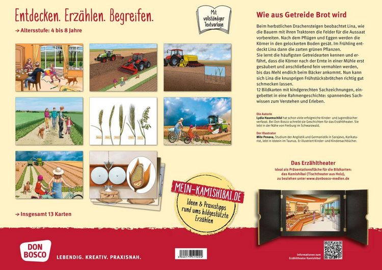 Produktbild: Wie aus Getreide Brot wird. Kamishibai Bildkartenset