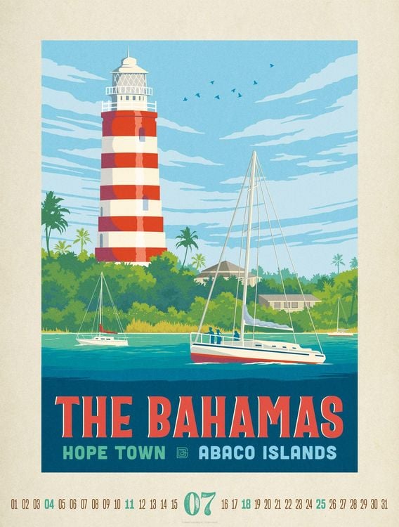 Produktbild: Travel Time Plakate-Kalender 2027